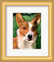 Corgie on the Lawn Fine Art Print