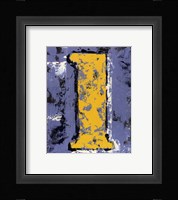 Vintage Numbers I Framed Print