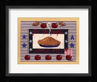 Americanna Apple Pie Framed Print