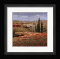 Tuscan Cypress II Framed Print