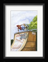 Serious Hangtime Framed Print