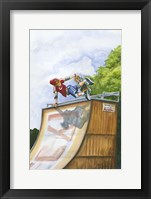 Serious Hangtime Framed Print