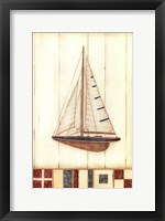 Americana Yacht I Framed Print