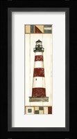 Americana Lighthouse I Framed Print