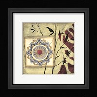 Printed Moonlit Rosette II Framed Print