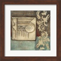 Damask Tapestry with Capital I Fine Art Print