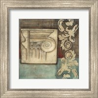 Damask Tapestry with Capital I Fine Art Print