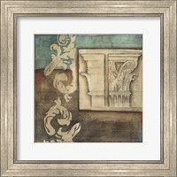 Damask Tapestry with Capital II Fine Art Print