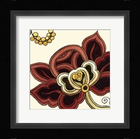Small Paprika Floral II Framed Print