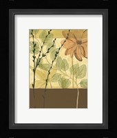 Printed Tranquil Garden I Framed Print