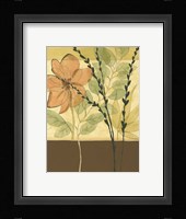 Printed Tranquil Garden II Framed Print