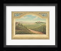 Vineyard Window I Framed Print