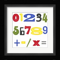 Kid's Room Numbers Fine Art Print