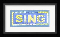 Sing Framed Print