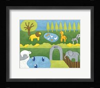 Storybook Zoo Framed Print
