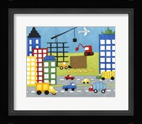 Storybook Construction Site Framed Print