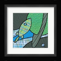 Patchwork Planets III Framed Print