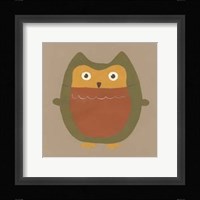 Earth-Tone Owls II Fine Art Print