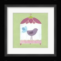 Patchwork Birdcage I Framed Print