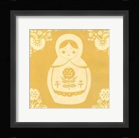 Russian Doll in Yellow Fine Art Print