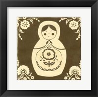 Russian Doll in Brown Fine Art Print