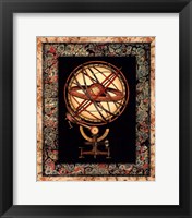 Globe with Marble Border I Fine Art Print