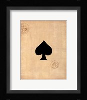 Small Spade Framed Print