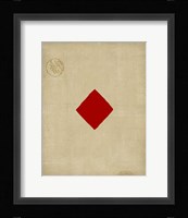 Small Diamond Framed Print