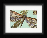 Dragonfly on Aqua I Fine Art Print