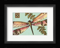 Dragonfly on Aqua II Fine Art Print