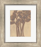 Gilded Grey Leaves I Fine Art Print