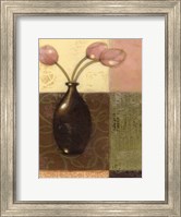 Ebony Vase with Tulips II Fine Art Print