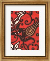 Scarlet Textile I Fine Art Print