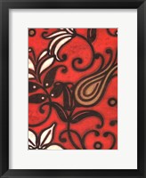 Scarlet Textile I Fine Art Print