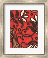 Scarlet Textile II Fine Art Print