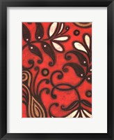 Scarlet Textile II Fine Art Print