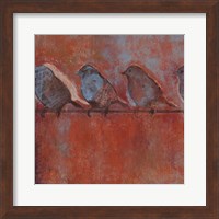 Row of Sparrows I Fine Art Print