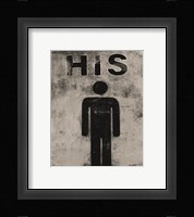 His Framed Print