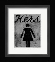 Hers Framed Print