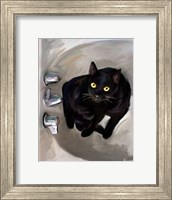 Black Cat Lookin' Fine Art Print