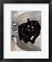 Black Cat Lookin' Fine Art Print