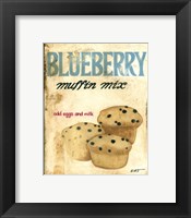 Blueberry Muffin Mix Framed Print