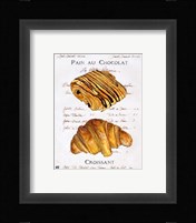 Pain au Chocolat et Croissant Fine Art Print