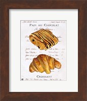 Pain au Chocolat et Croissant Fine Art Print