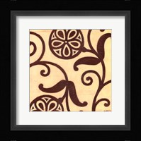 Stained Wood Botanical I Framed Print