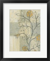 Neutral Linen Blossoms I Fine Art Print
