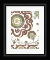 Earth Suzani II Framed Print