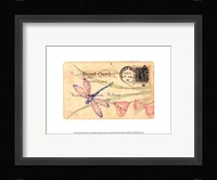 Postcard Dragonfly II Framed Print