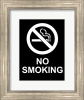 No Smoking - Black and White Fine Art Print