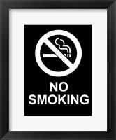 No Smoking - Black and White Fine Art Print